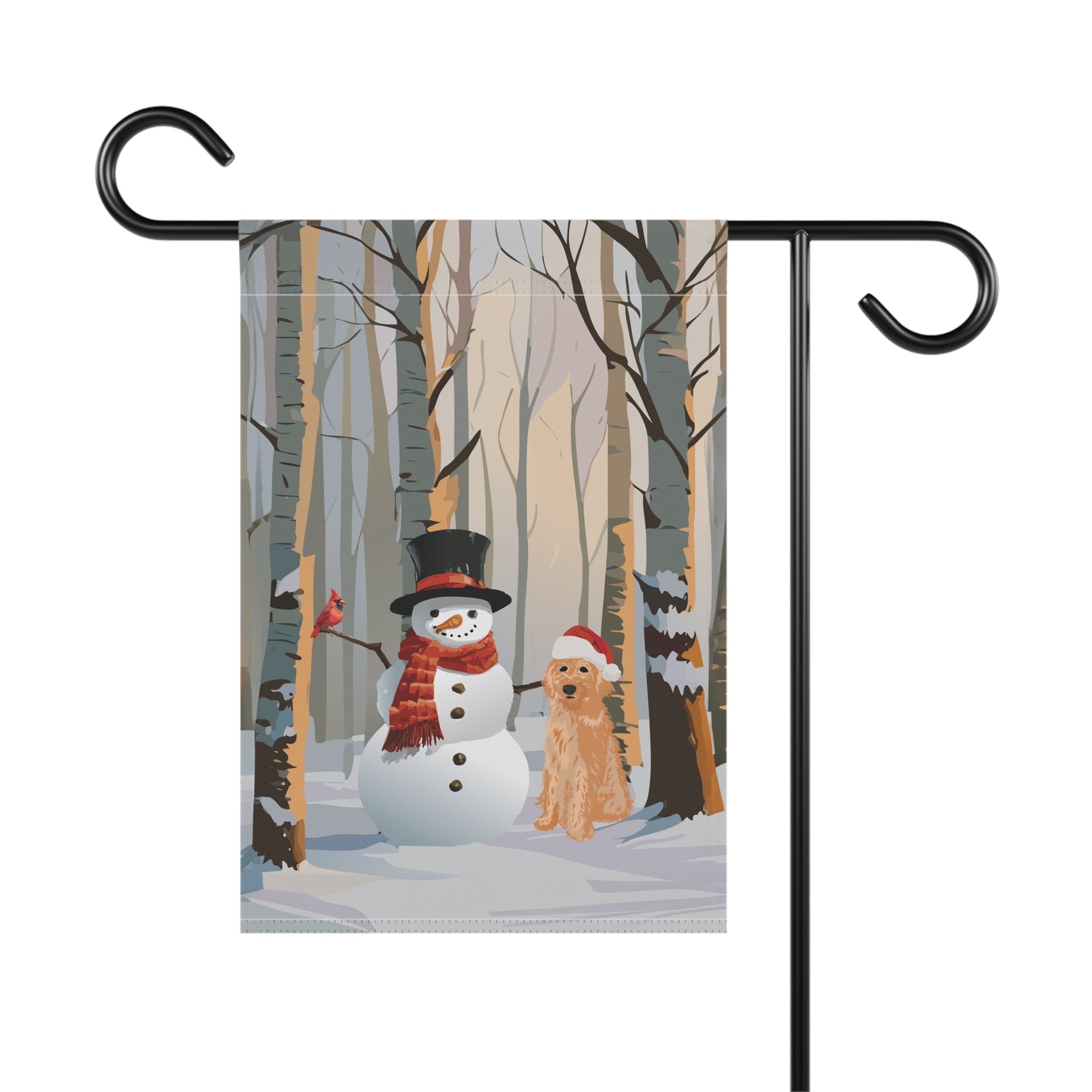 2024 SNOWMAN AND CARDINAL banner