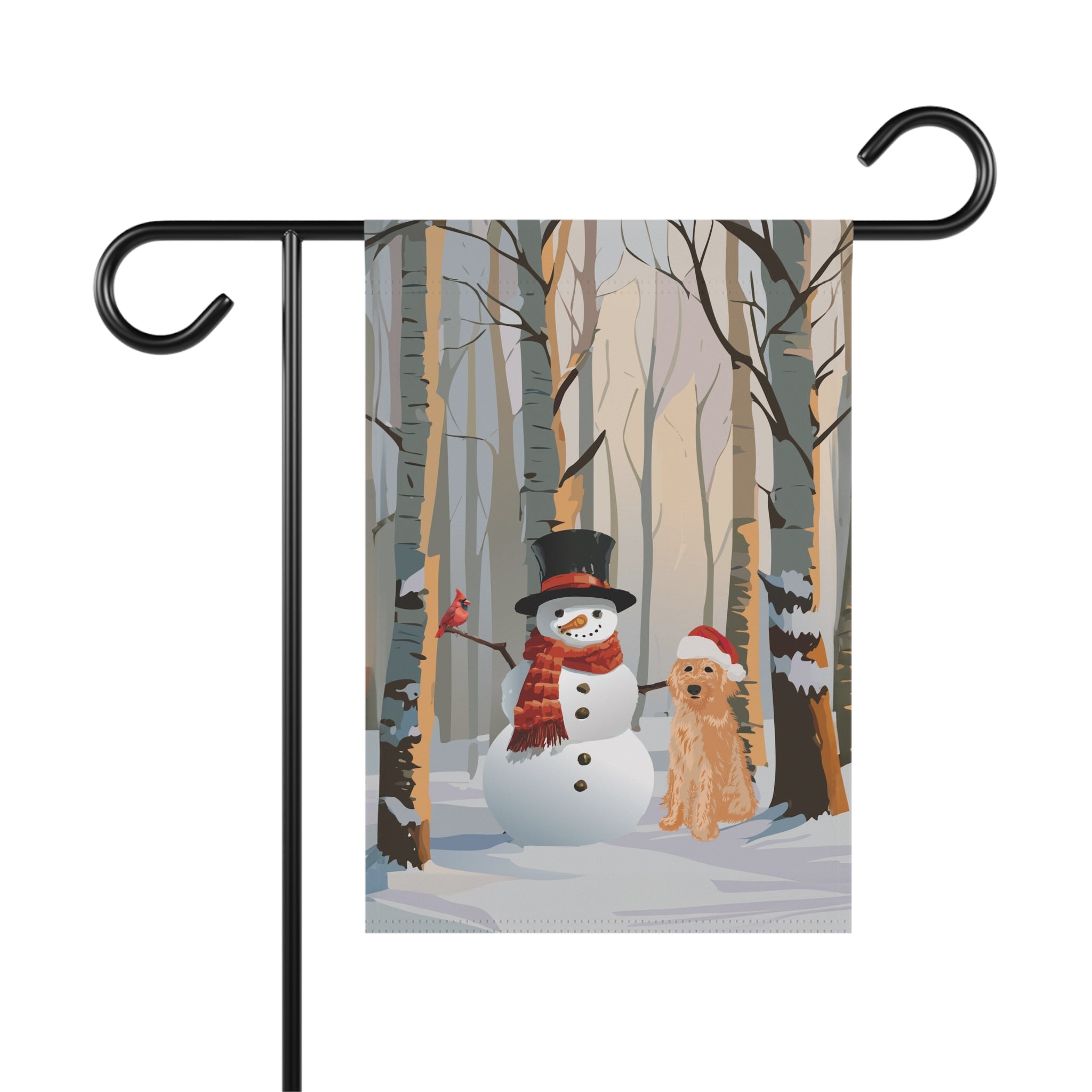 2024 SNOWMAN AND CARDINAL banner